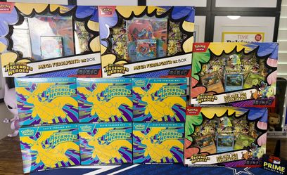 Pokemon- Ascended Heroes- ETBs, Pin Collections, Mega Ex Boxes 