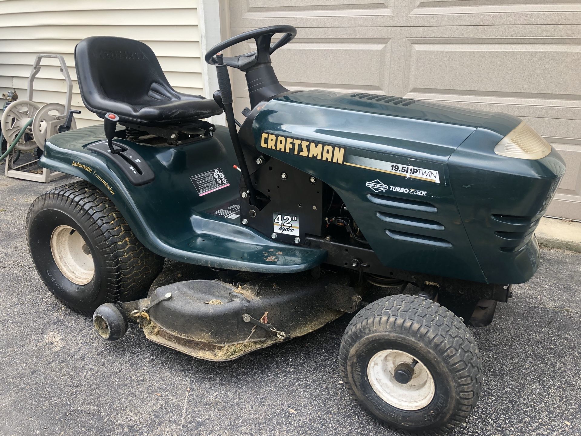 Craftsman 42” riding lawn mower!
