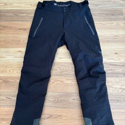 Helly Hansen Black Waterproof Ski insulated Trousers mens 2xl worn 1 time 