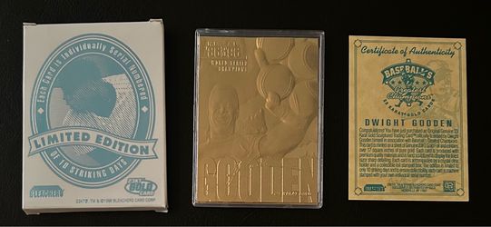 1998 Dwight Gooden 23 Karat Gold Card