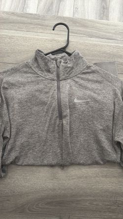 Women’s Nike Dri-FIT Gray Quarter-Zip Pullover