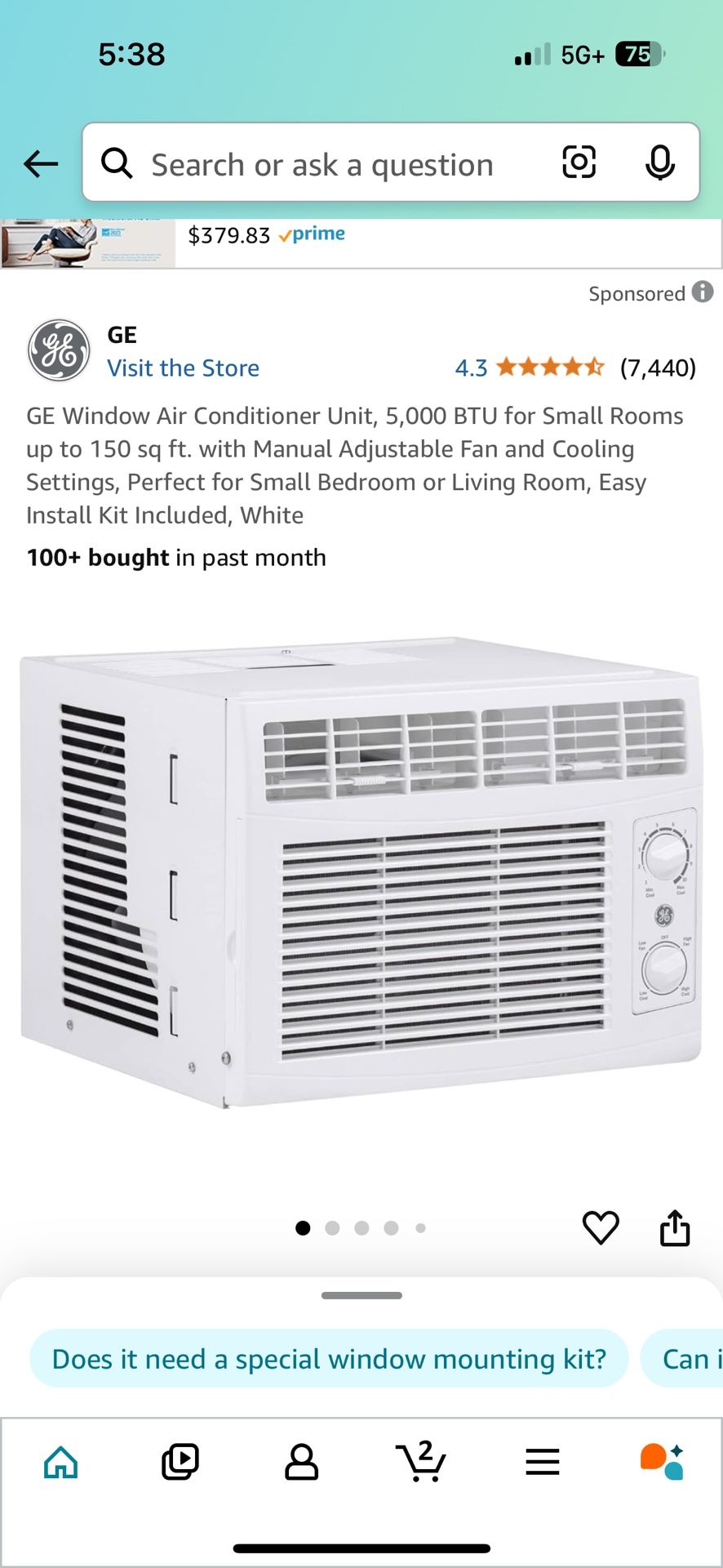air conditioner unit 5000 BTU