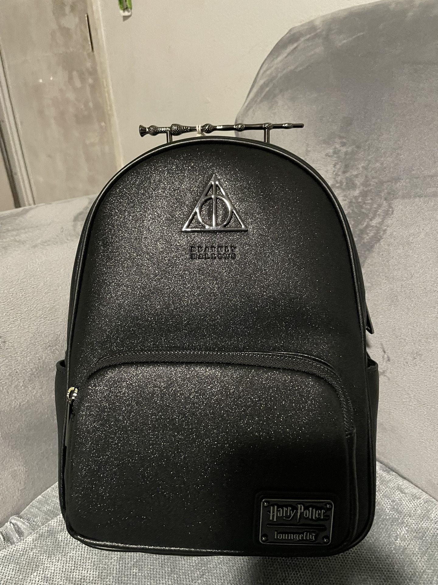 Deathly Hallows Loungefly outlet mini backpack with matching wallet BNWT