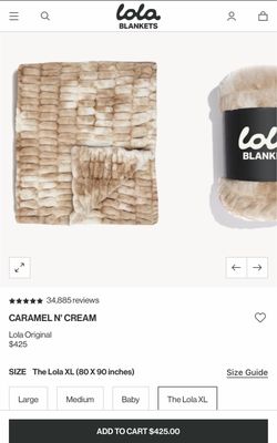 Lola Blankets – Caramel N’ Cream