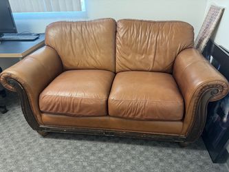 Leather Loveseat