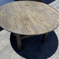 Round Wood Table Foldable Sears 8 