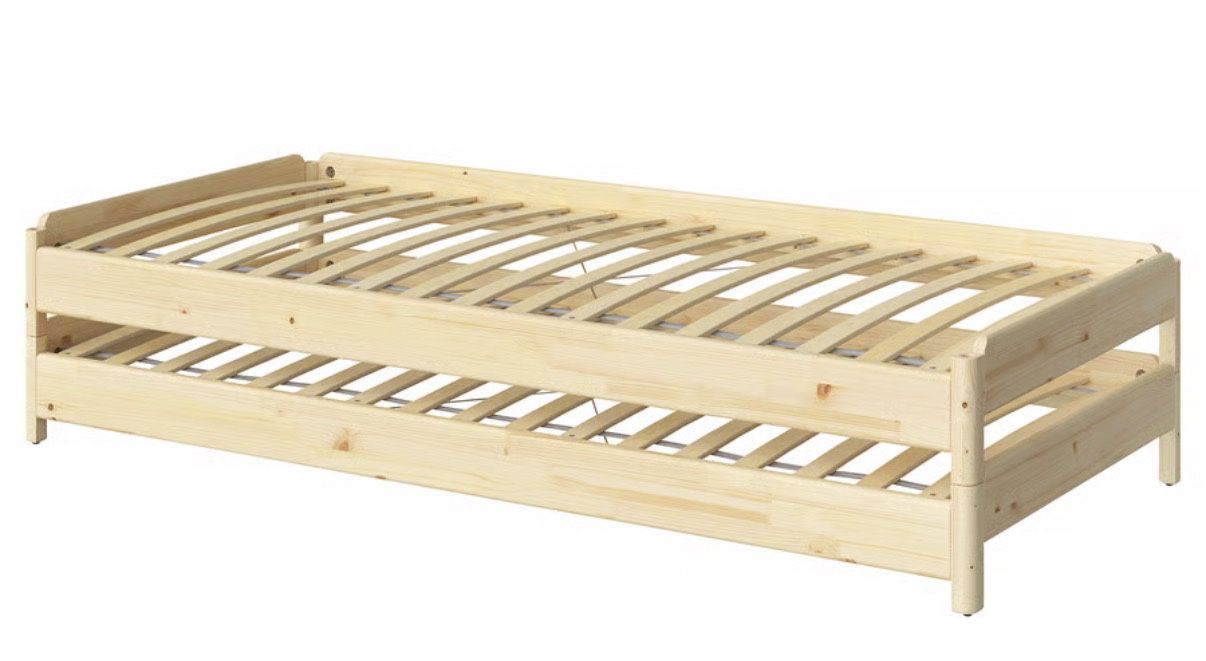 IKEA UTÅKER Stackable Bed With New Twin Mattress