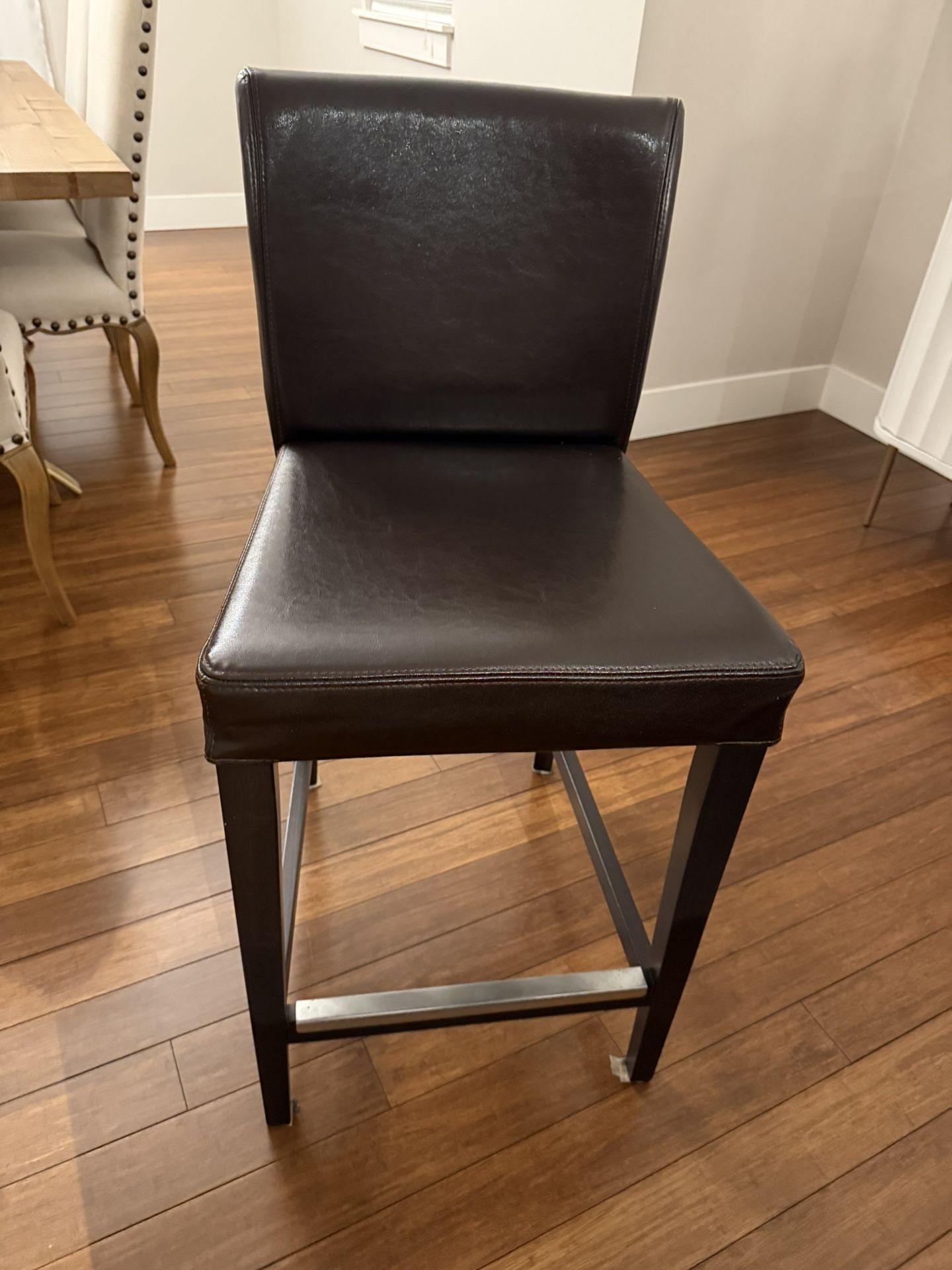 Leather Counter Height Stool
