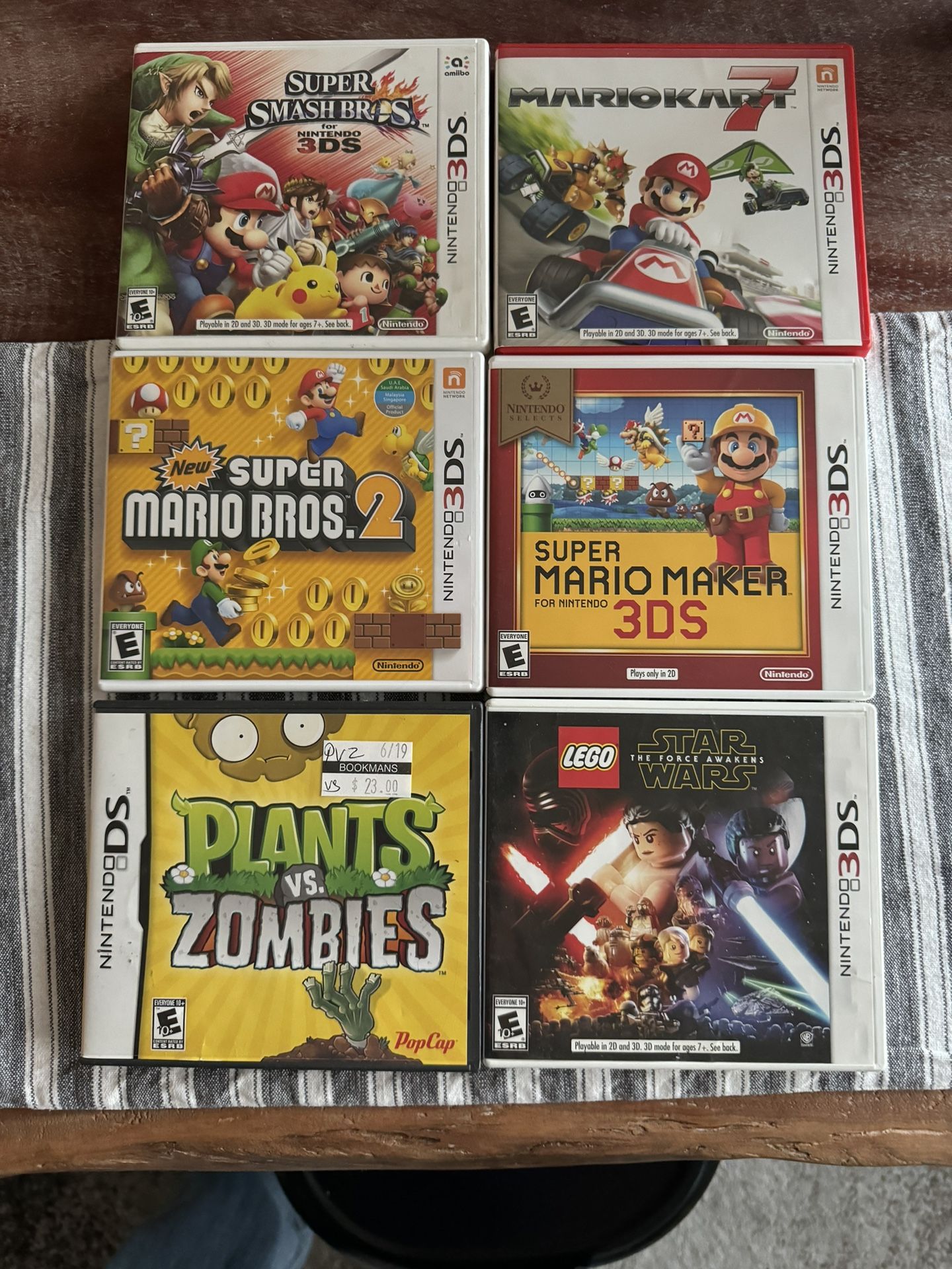 Lot Of 6 Nintendo 3DS Games