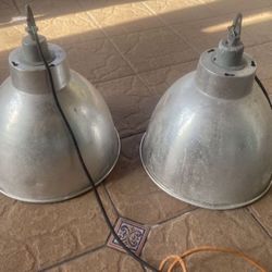 Aluminum Industrial Pendant Lights (2)