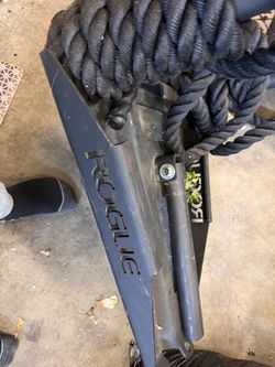 Title: Rogue Fitness Slice Sled with Heavy Battle/Pulling Rope – Push & Drag Sled Price: $225 (or Best Offer)