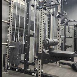 ⛔️ULTIMATE PRO SERIES 3 IN 1 HEAVY DUTY COMMERCIAL GRADE SMITH/FUNCTIONAL TRAINER POWER RACK 400 LBS STACK WEIGHTS (BRAND NEW )