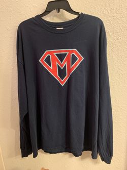 Vintage super man mann of steel long sleeve tshirt