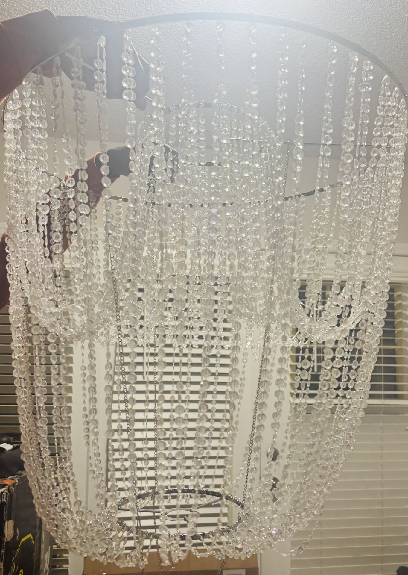 Wedding Chandelier - Faux Crystal 24"W