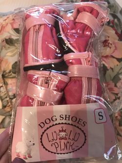 Dog Shoes- LuLu Pink Size Small