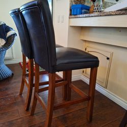 Two Sturdy Counter Hieght Bar Stools