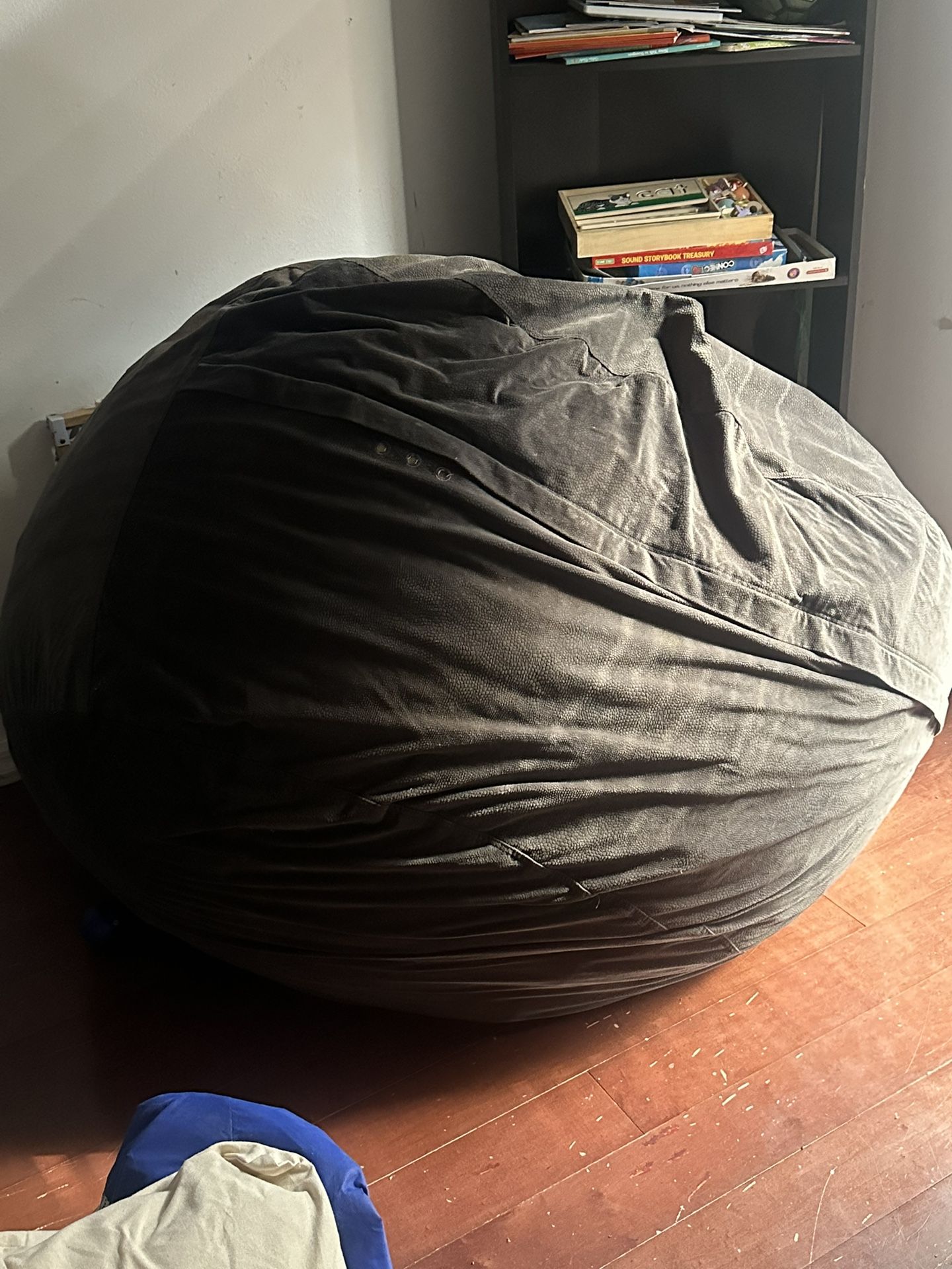 Large Bean Bag, 7-Feet, Charcoal