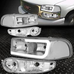 01-06 Gmc Denali Headlights Led/Drl