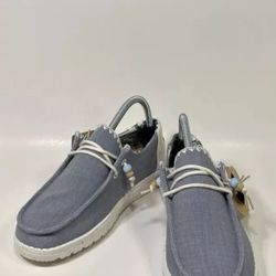 Size 7 - Women’s Hey Dude Wendy Fringe Indigo Slip-On Shoes 40071-4ME Men’s 5.5