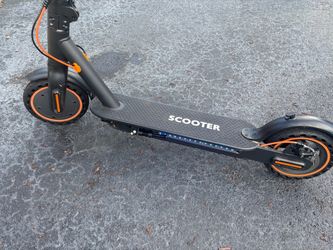 Electric Scooter Black and Orange
