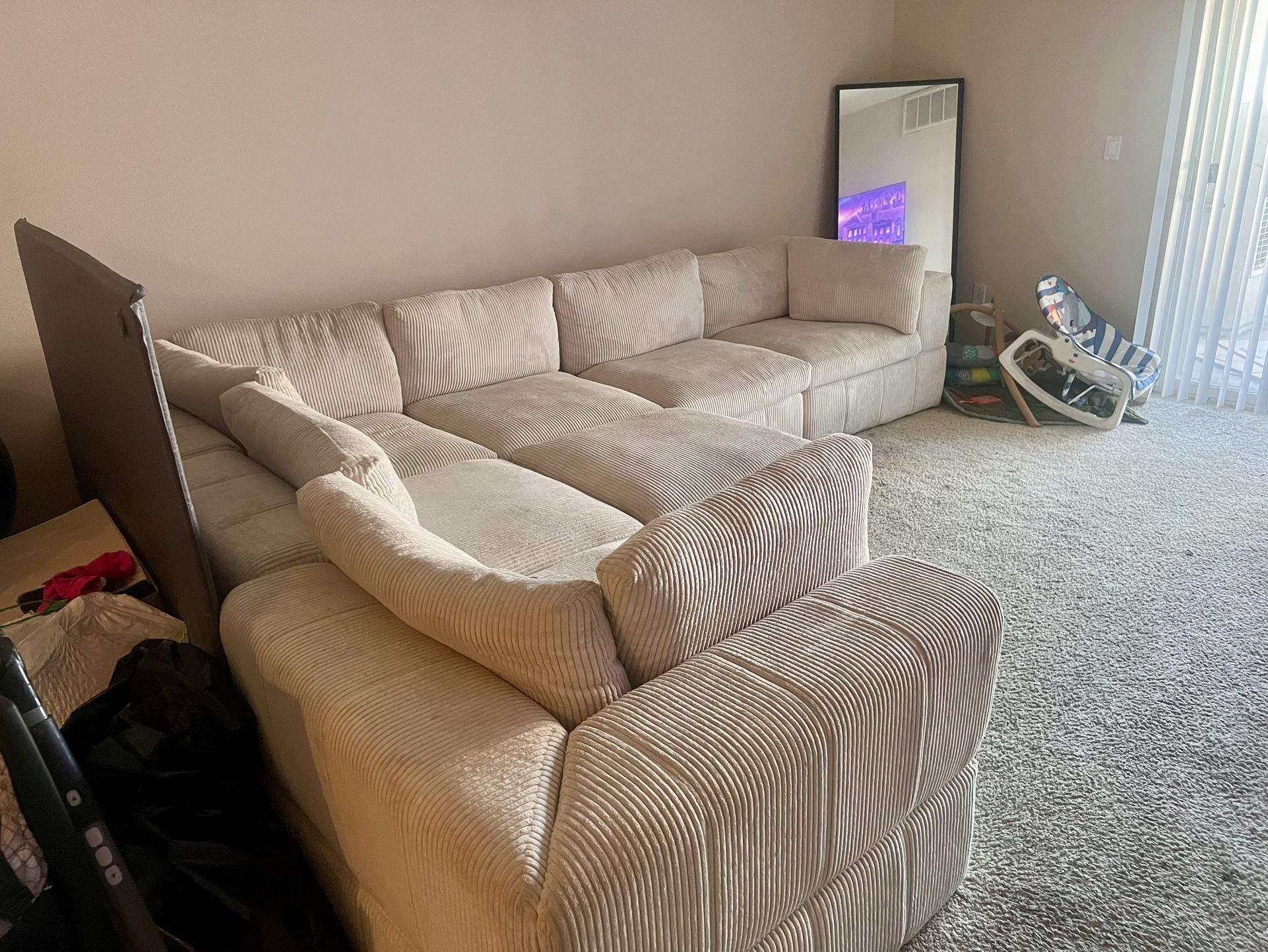 White Couch/Sectional - BIG
