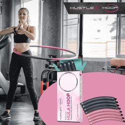 Hustle Hoop Premium Weighted Hula Hoop for Adults