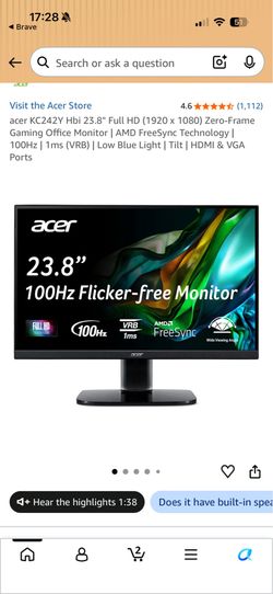 Acer monitor