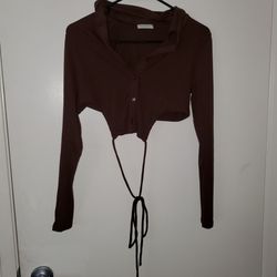 Obession brown longsleeve top size M