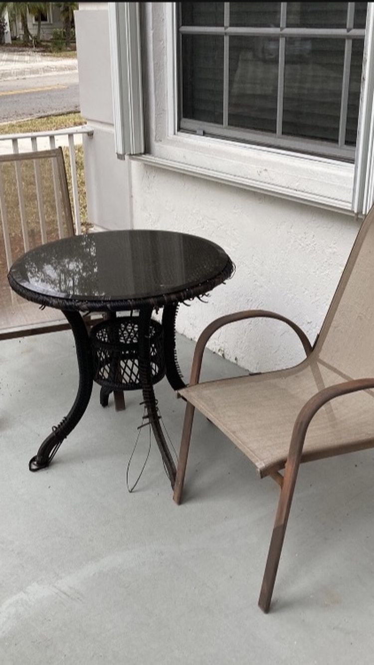 3 Piece Bistro Set Table And 2 Chairs