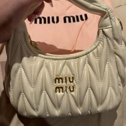 White Miu Miu Purse 