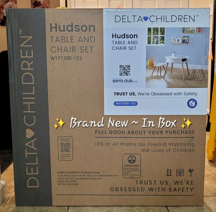 ~ BRAND NEW IN BOX ~
Children's Table & 2-PC Chair Set