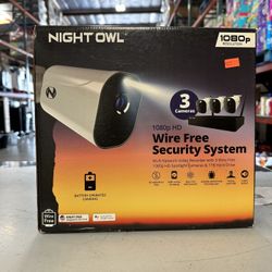 Night Owl 3 Camera 1080p HD Wire Free Security System Brand New In Box