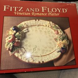 Fitz & Floyd Ceramic Platter NIB