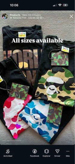 Ape shirts and Burberry jackets
