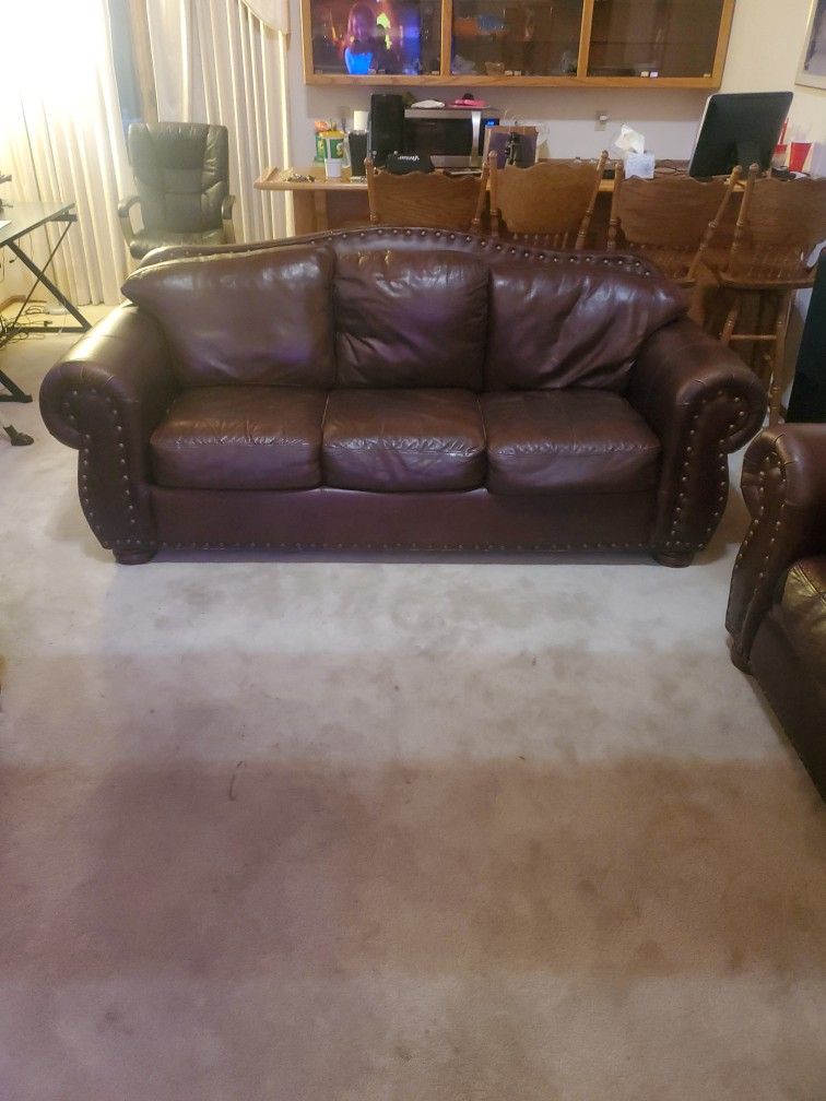 Leather Sofa Set