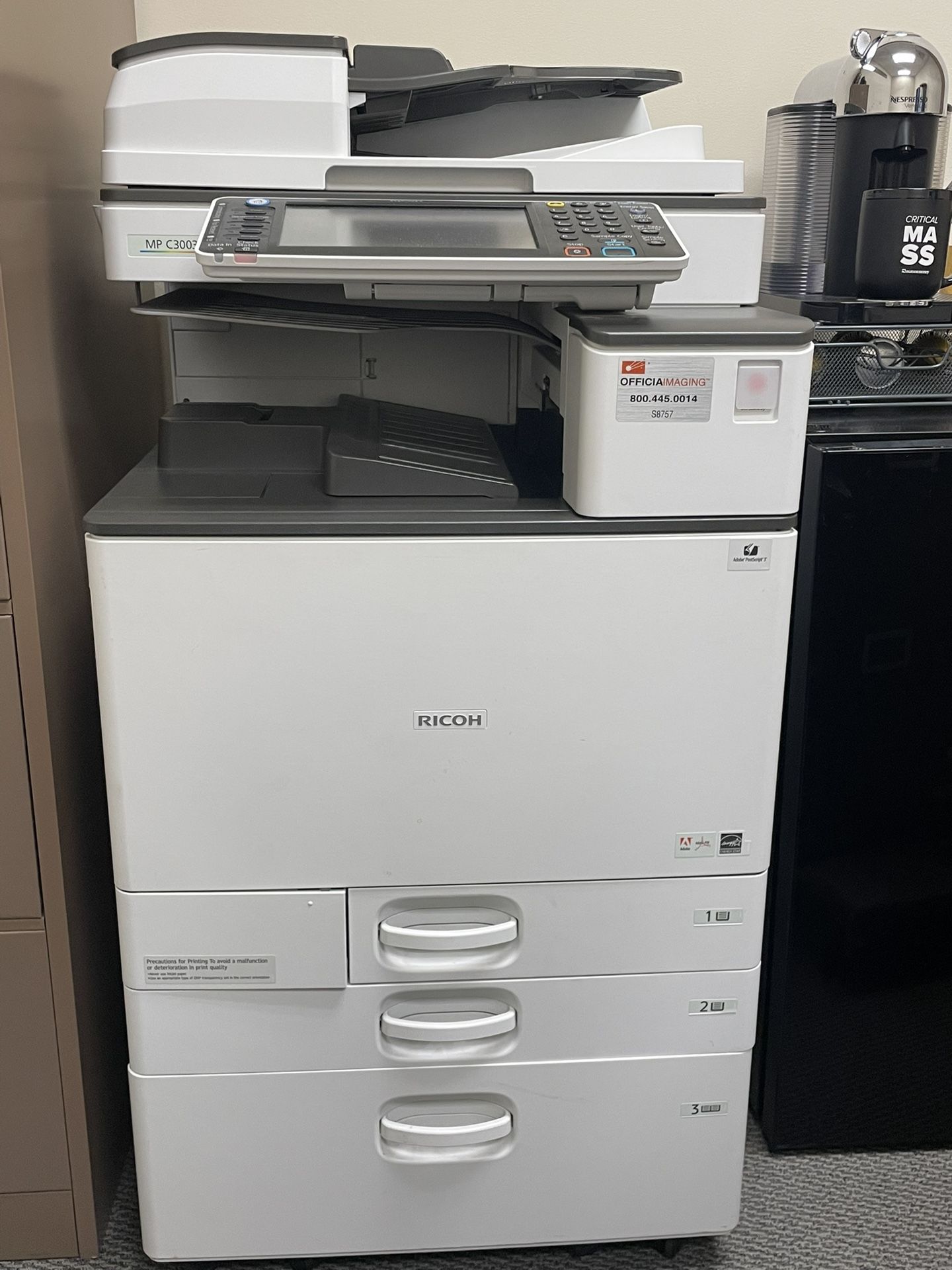 Ricoh Printer MP C3003 Printer/copier/scanner