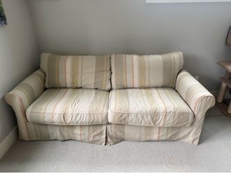 [Free] Crate and Barrel slip cover sofa