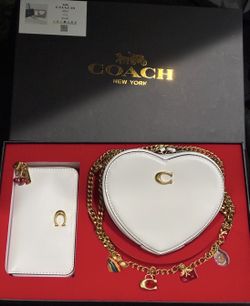 Coach 3pc set with wallet included