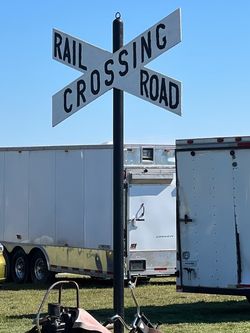 Vintage Railroad Crossing Sign