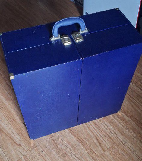 Vintage American Girl Doll Wooden Wardrobe Deluxe Doll Trunk and Doll

