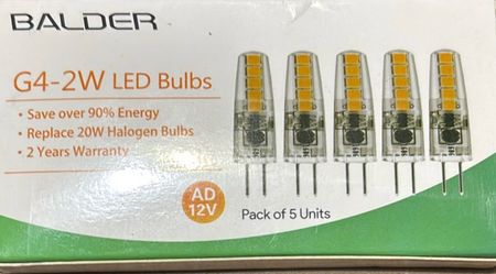Balder G4 2W LED Bulbs 5-Pack 12V