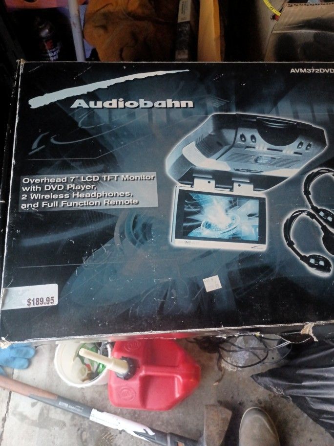 Audiobahn Over Head 7-in LCD TFT Monitor With DVD Player