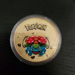 Pokemon Venusaur Gold Coin