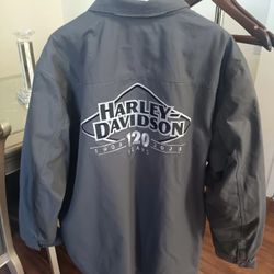Harley-Davidson Men's 120th Anniversary Operative Riding Shirt Jacket Grey 4XL Regular 