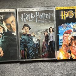 3 - Harry Potter DVDs - Please Make Best Offer $