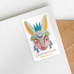 1000 Stamps 2023 LUNAR NEW YEAR OF THE RABBIT FOREVER STAMPS