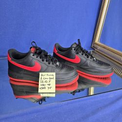 Air Force 1 Black And Red. Sz 10.5