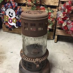 Vintage perfection kerosene heater with embossed glass Complete in working condition   