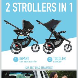 Graco FastAction Jogger LX Stroller - Drive, Convenient One-Hand Fold, ICS Compatible