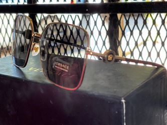 Versace Square Metal Frame Sunglasses